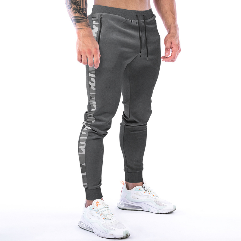 Pantaloni sportivi da fitness da uomo alla moda, nuovi e aderenti, casual e alla moda_voghion.com