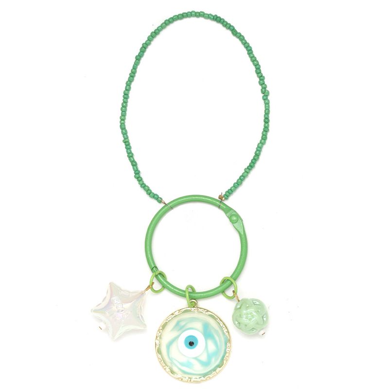 Neuer farbiger Schlüsselanhänger zum Selbermachen von Dopamin mit Teufelsauge-Schlüsselanhänger, Handykette, Autoanhänger._voghion.com