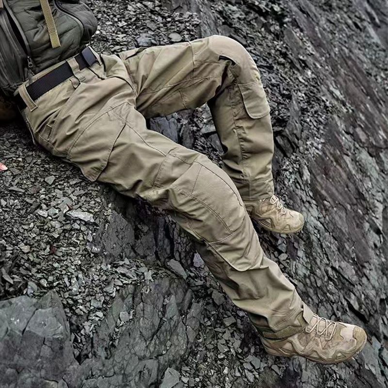 Huanlongniaojia Assault Camouflage Tactical Men's Scratch-Resistant Outdoor Training Combat Cargo Hiking Pants_voghion.com