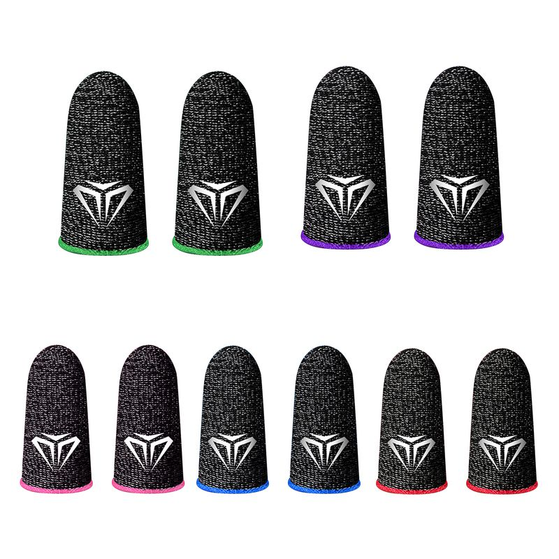 RXshengtai 1 Pair S02 Finger Cover Sensitive Breathable Sweat-proof Video Games Touch Screen Fingertip Gloves for PUBG_voghion.com