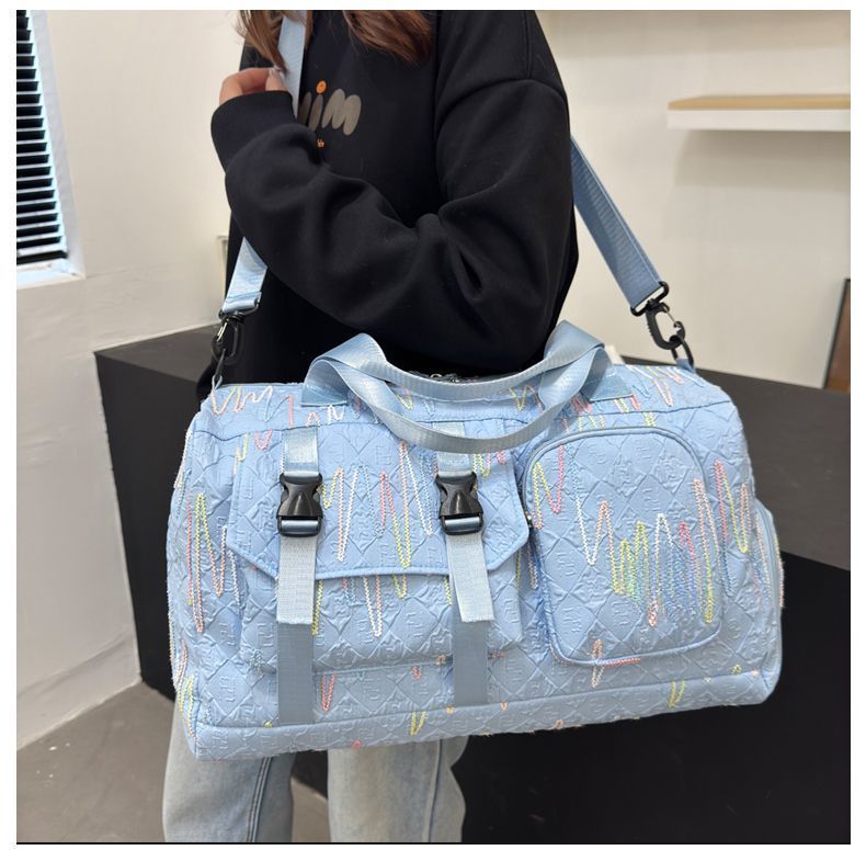 Borsa da viaggio portatile leggera e di grande capacità Binshe Man, per sport, palestra, viaggi e pendolarismo, con separazione tra asciutto e bagnato_voghion.com