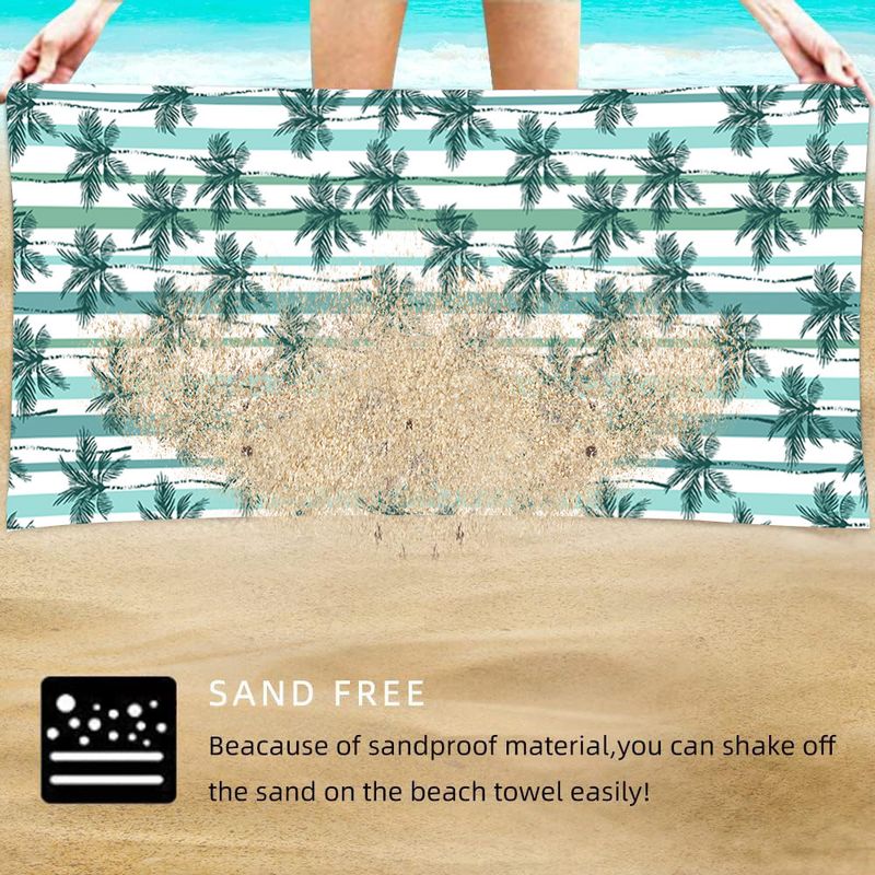 Asciugamano da spiaggia in microfibra con protezione solare UPF50+, asciugatura rapida, sportivo_voghion.com
