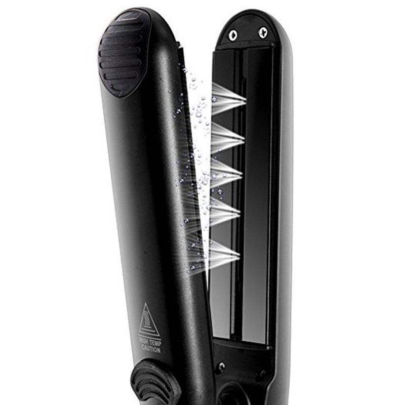 Dispositivo elettrico multifunzionale in ceramica per arricciare e trattare con spray 2 in 1, pettine lisciante per capelli a vapore /_voghion.com