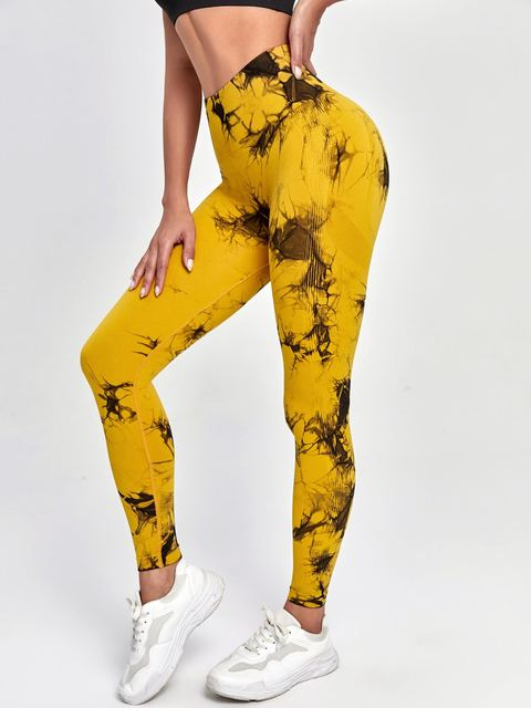 Colanți de yoga vopsiți cu cravată, sport, colanți pentru femei, talie înaltă, fără sudură, push-up, colanți de fitness, antrenament, îmbrăcăminte de sală, 2023, noi_voghion.com
