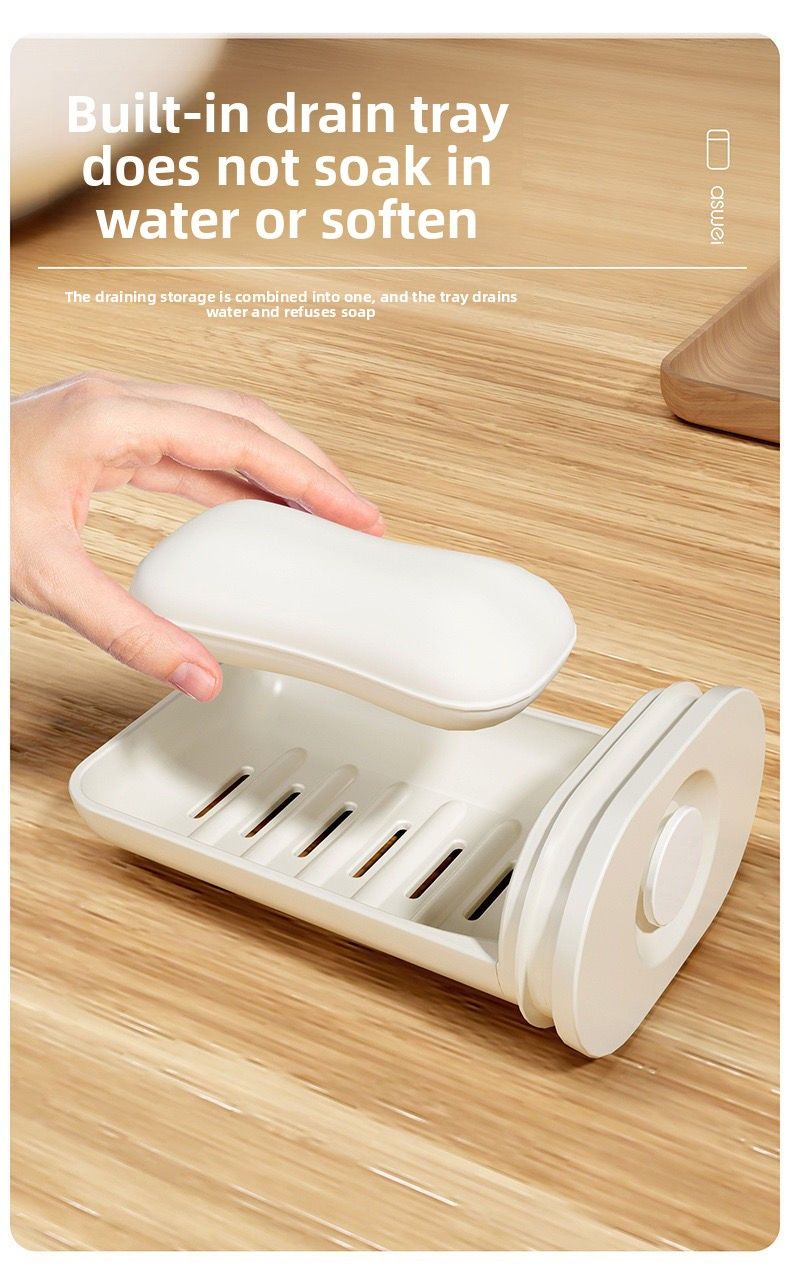 Box Business Trip Soap Dish Creative Drainage 2024 Small Portable Sealed Travel With Lid_voghion.com