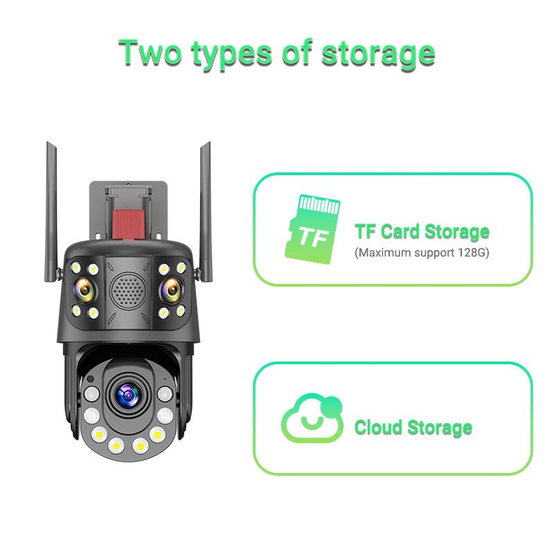 100X Zoom WiFi/4G Security Camera With 360° View, 12MP HD, Smart Night Vision, UPS Backup, TF Card Storage_voghion.com