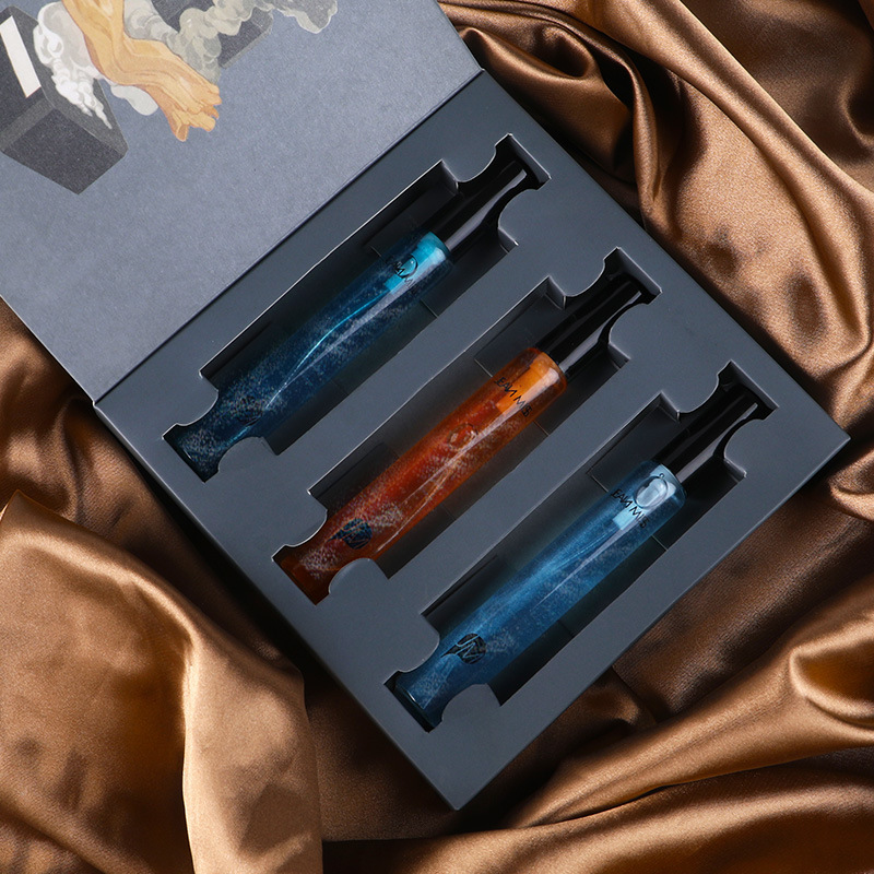Net red quicksand gilded perfume box set for men and women, affordable student durable eau de toilette gift 12ml_voghion.com