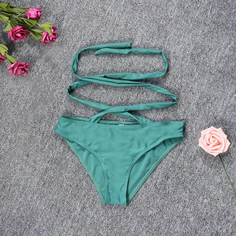 2020 Bikini Sexy Cross Strap Split Swimsuit_voghion.com