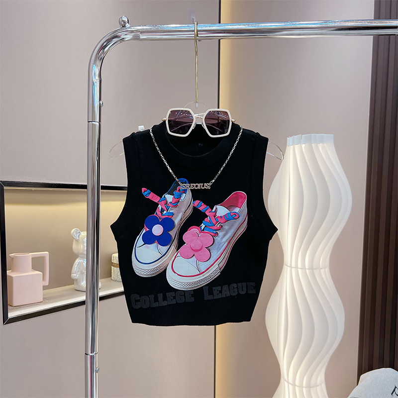 Abbigliamento per bambini Set gonna corta gilet senza maniche per bambine, abito estivo, gonna gilet alla moda per bambini di medie e grandi dimensioni, set due pezzi_voghion.com