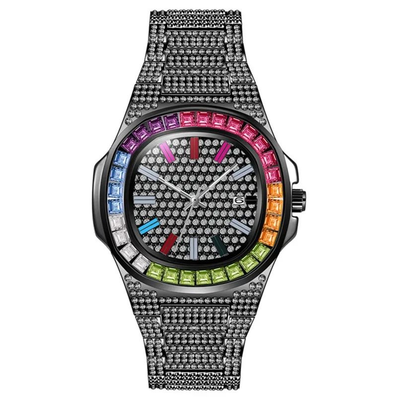 Orologi da donna con calendario colorato e orologio al quarzo alla moda con diamanti_voghion.com