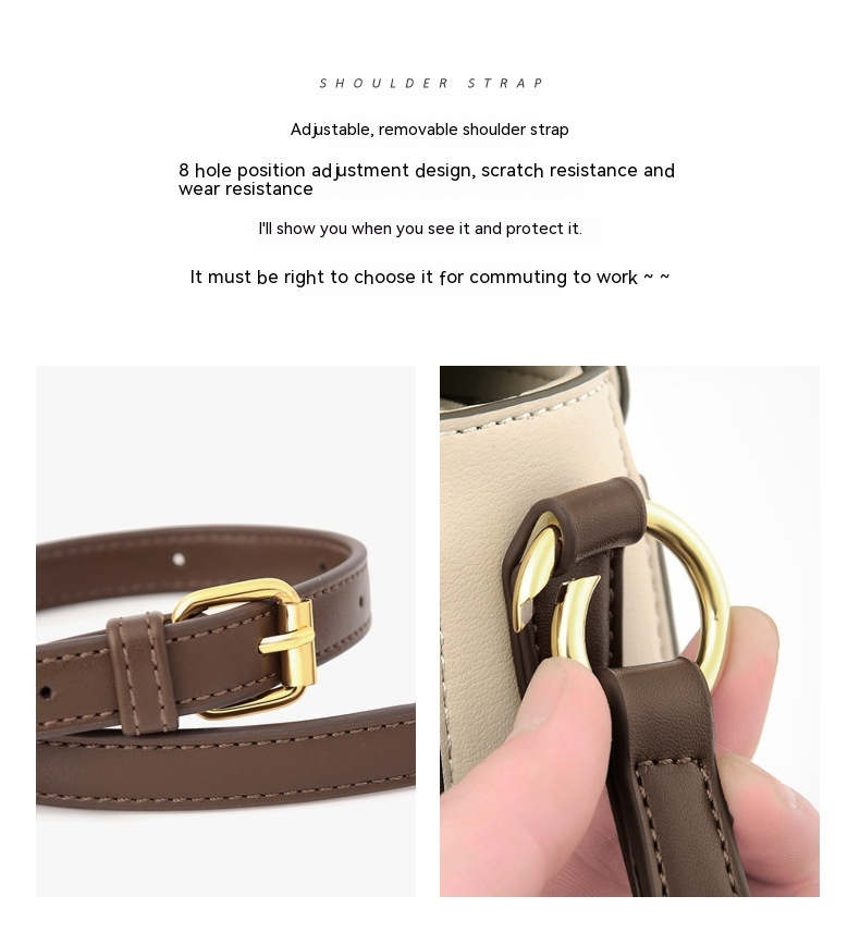 Neue modische und beliebte Damentasche, Umhängetasche, Freizeit- und einfache Handtasche mit Kontrastfarbe, kleine Handtasche mit Kette, einzelne Schultertasche_voghion.com