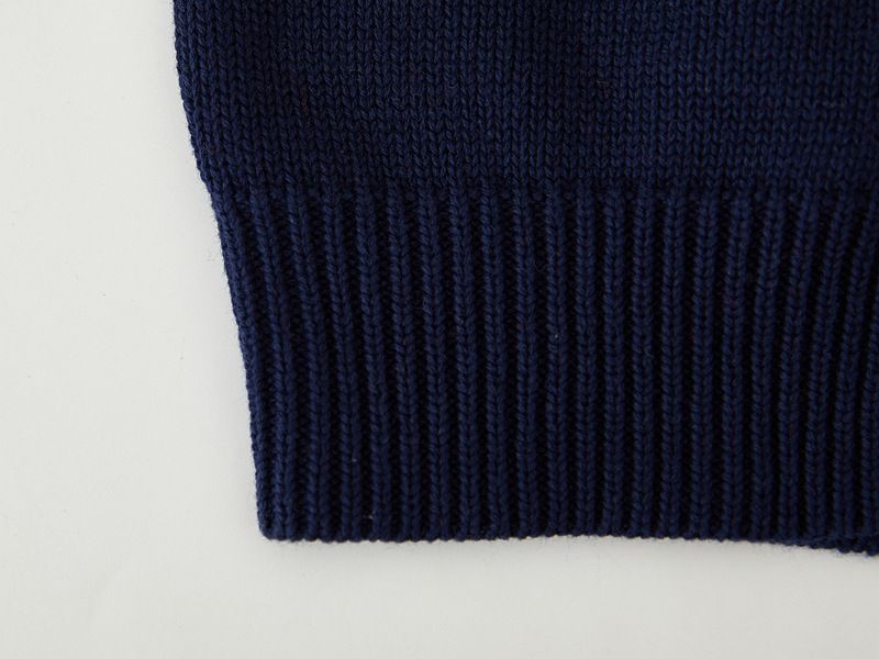 Handbestickte Strickjacke für Mütter und Kinder, für Kleinkinder und kleine Mädchen, weicher Baumwollpullover mit offener Vorderseite und Blumenmuster (90–140 cm, Weiß/Marineblau/Rot)_voghion.com