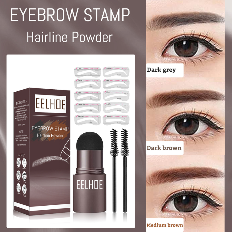 Eelhoe Printing Vertrieb von Puder zur Reparatur und Modifizierung von Formen, Augenbrauenabdrücke zum Füllen der Haarkontur_voghion.com