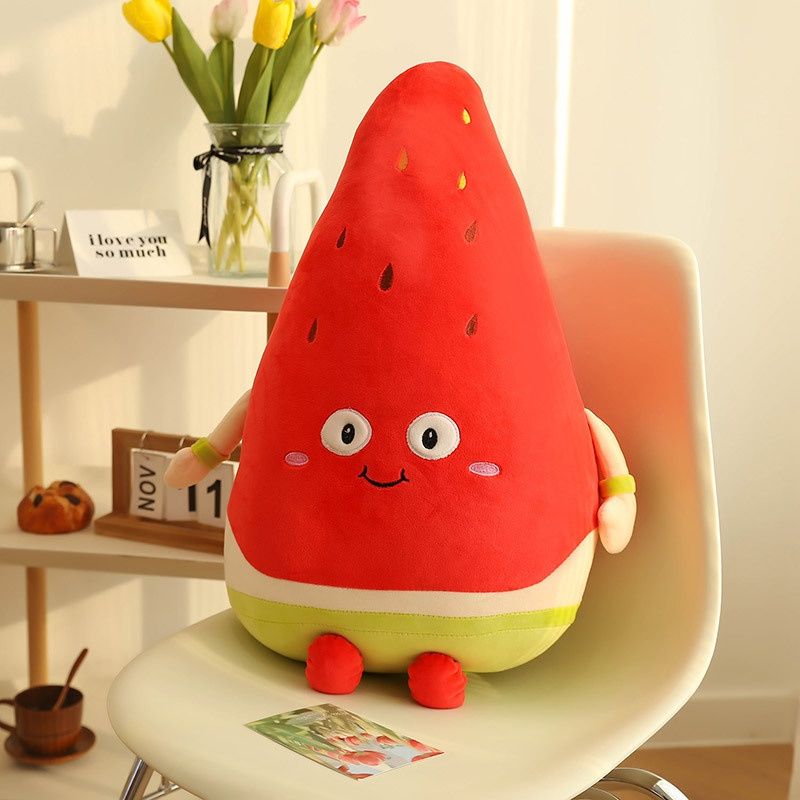 Carrot Cute Watermelon Strawberry Pear Plush Toy For Kids Height 25cm Gift_voghion.com