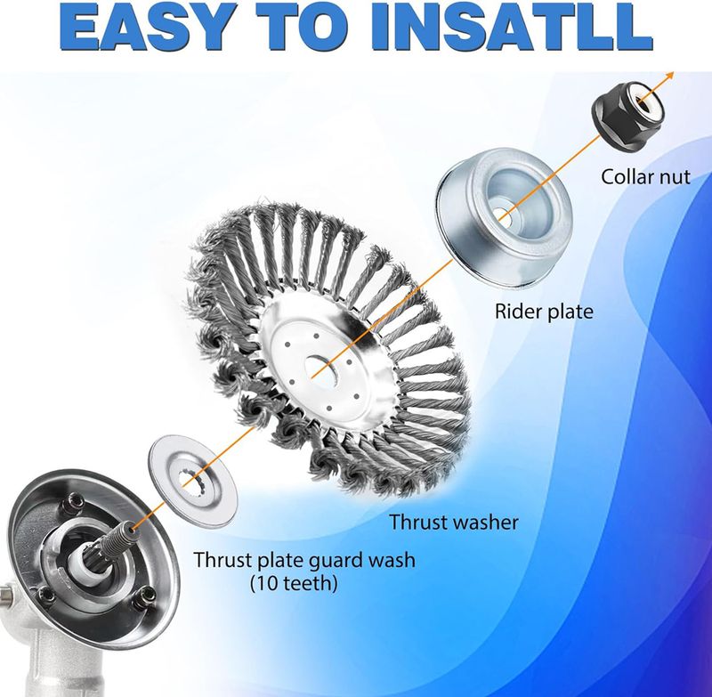 6/8 Zoll Upgrade Pinsel Cutter Kapp Rasenmäher Universal Gras Trimmer Head Stol Drot Rad Pinsel Disc Garden Trimmer Heads_voghion.com