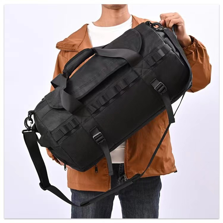 Borsa da viaggio sportiva per uomo, borsa da campeggio all'aperto di grande capacità, tracolla, borsa da uomo con separazione tra asciutto e bagnato_voghion.com