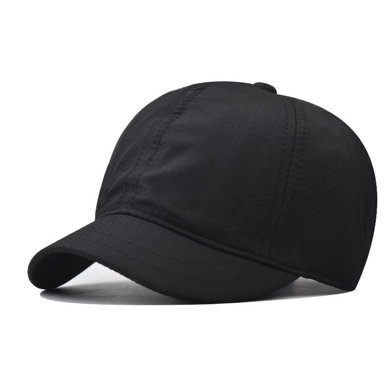 Chapeau de soleil court d'été pour femme, protection solaire à séchage rapide, mince et respirant, à bord court, en bec de canard, pour homme_voghion.com