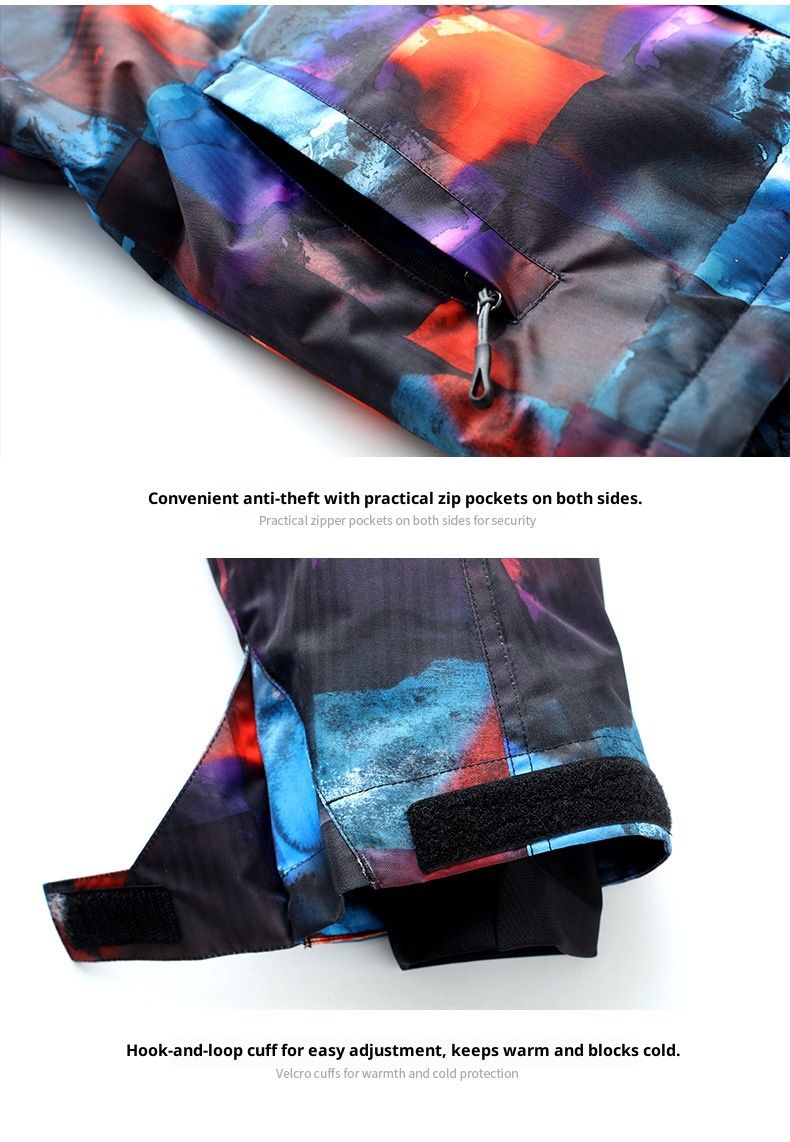 001 001 Gsousnow Anzug für Herren, warm, winddicht, wasserdicht, Outdoor-Schneeausrüstung, Skijacke für Single- und Doubleboards_voghion.com