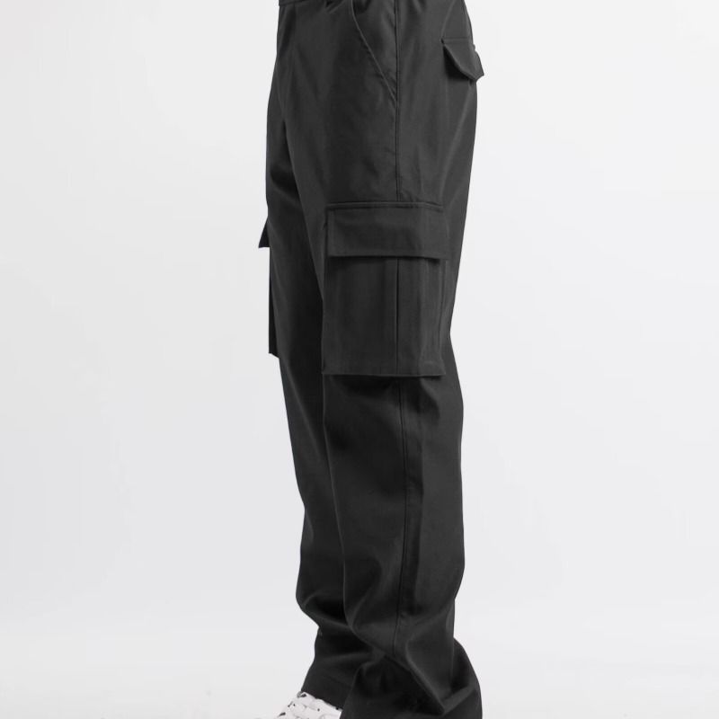 Premium Products Spring And Autumn Men's Casual Functional Workwear 2024 New Submachine Pants Style High Street Trend Brand Straight Tube_voghion.com