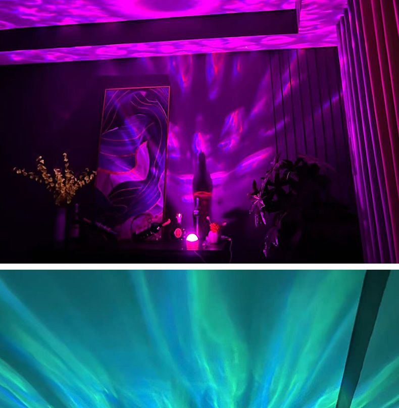 Trendy Starry Sky Northern Lights Creative Mood Bedroom - Remote Control LED Atmosphere Light_voghion.com