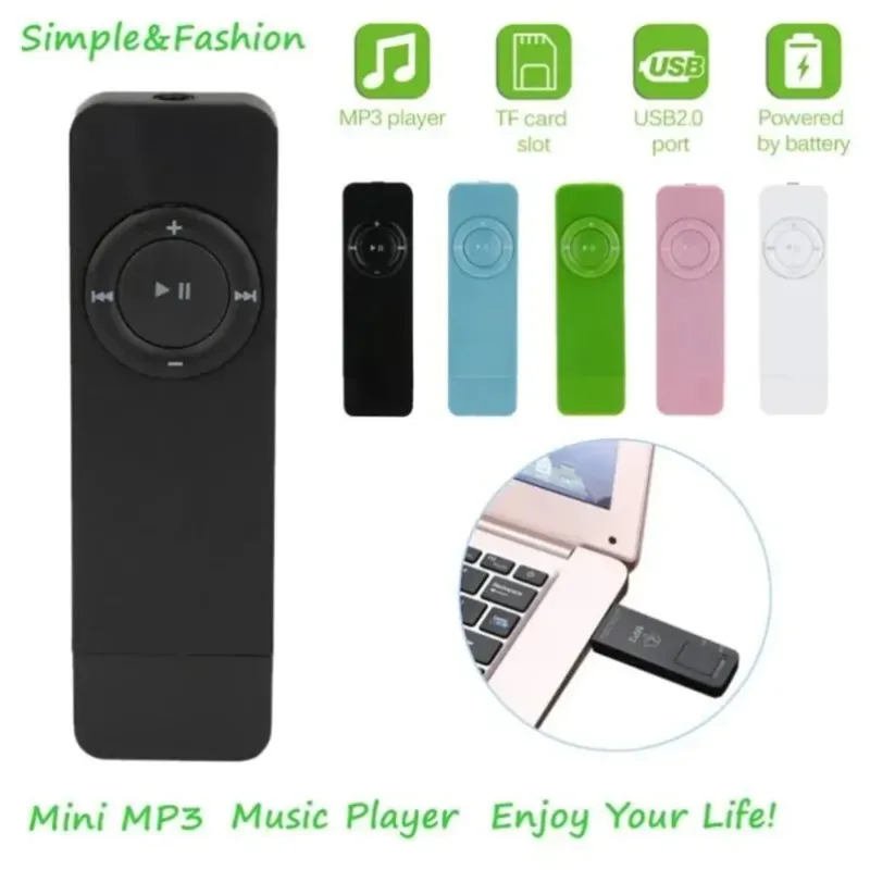 Portable In-Line Mini U Disk MP3 USB 2.0 Lossless Sound Music Media Player Supports Micro TF Card_voghion.com
