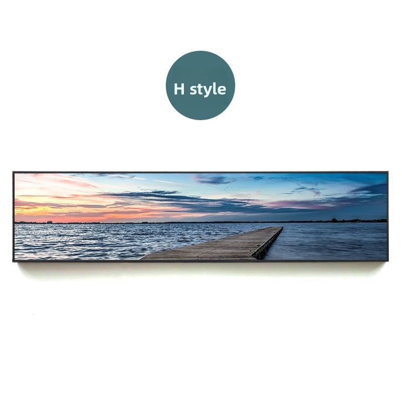 Hotel Naturalny krajobraz Nadmorski Nostalgiczny molo Nocny Nordycki Dekoracyjny Sypialnia Salon Wiszący obraz_voghion.com