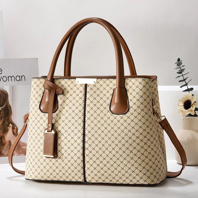 Borsa a tracolla singola da donna con motivo litchi, 2024_voghion.com