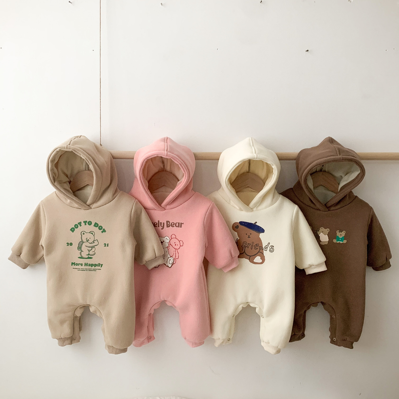 Babykleidung, Babykleidung, Winterkleidung für Jungen und Mädchen, Baby-Vollmondkleidung, Krabbelanzug plus warmer Kaschmiranzug für Neugeborene, Einteiler, Flut_voghion.com