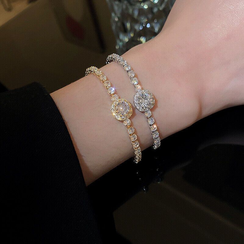 Rose Gold Heart Zircon Rannekoru Yksinkertainen metalliseos Diamond Ladies Rannekoru_voghion.com