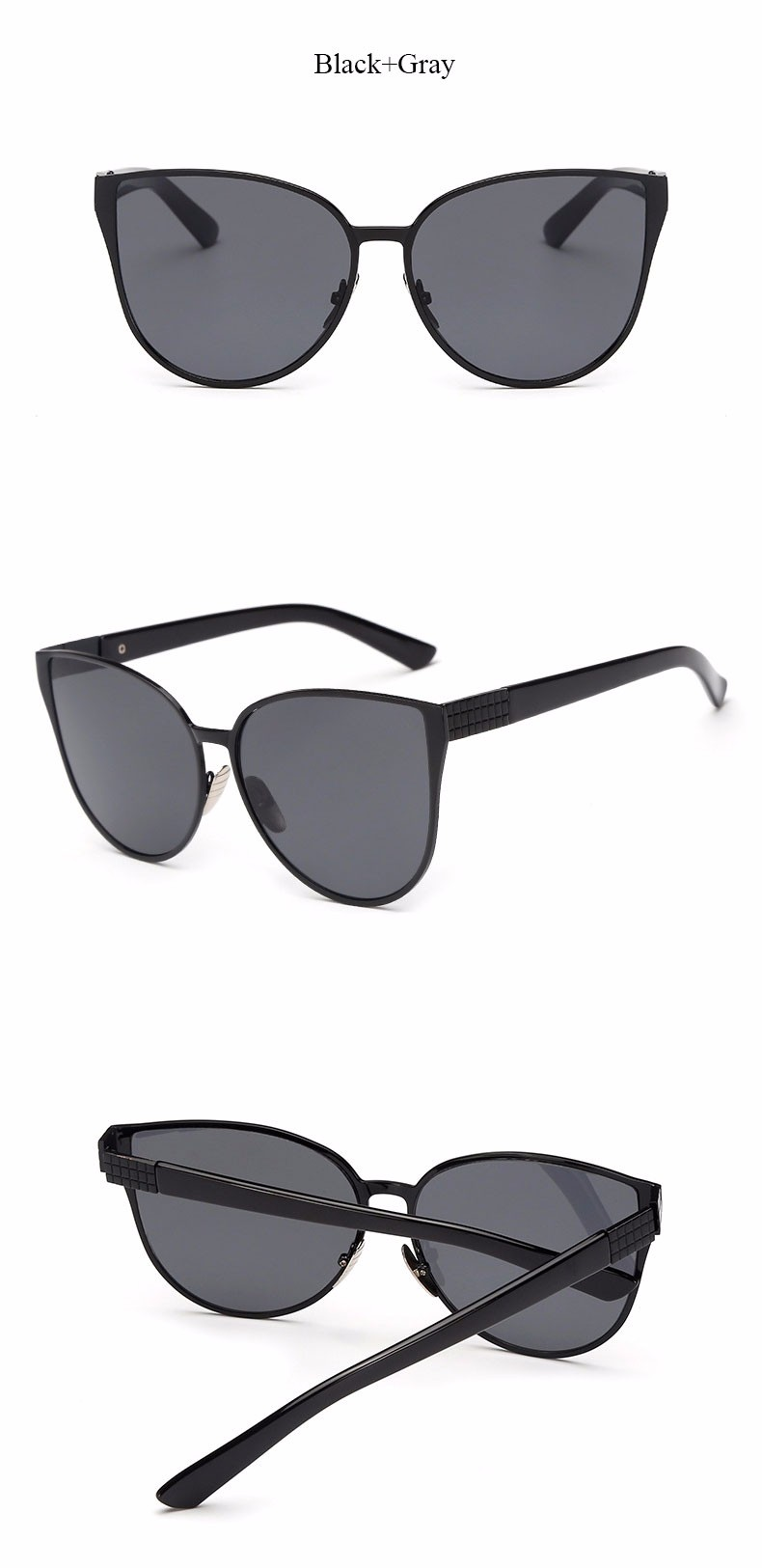 Mirror Oversized Cat Eye Sunglasses Famous 2023 New Brand Designer New Women Fashion Sun glasses Lady Big Size Hip Hop_voghion.com