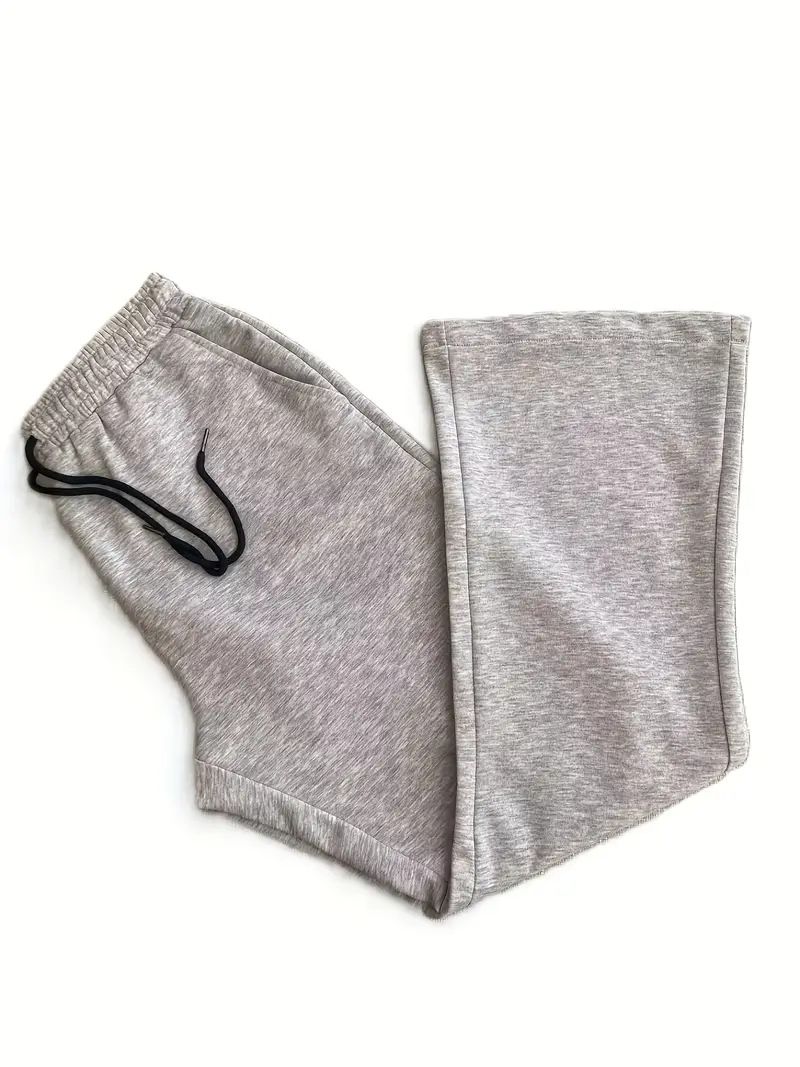 Herenkleding Wijde pijpen Broeken Joggingbroeken Losse sport Effen kleur Veelzijdige casual Joggingbroeken_voghion.com