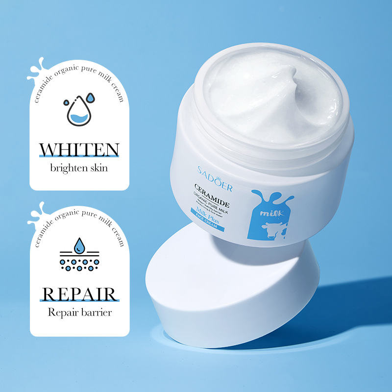 Crema facial con leche de ceramida SADOER en inglés_voghion.com