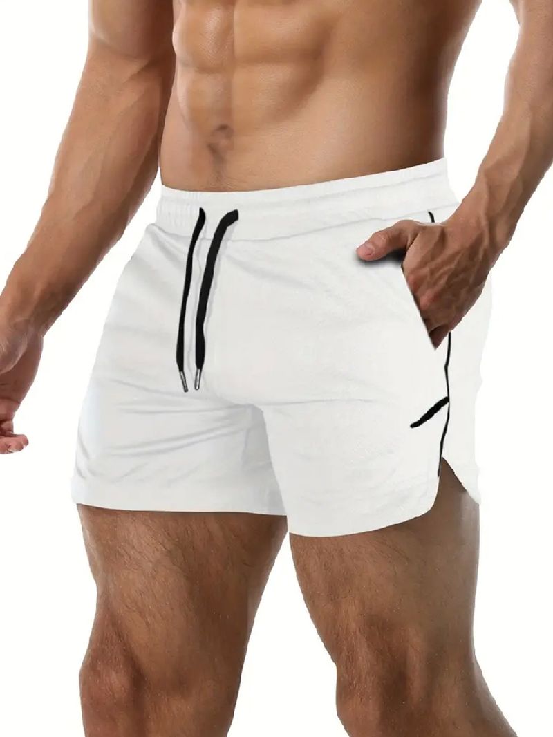 Men's Running Training Fiess Summer Thin Breathable Quick Drying Basketball Pants_voghion.com