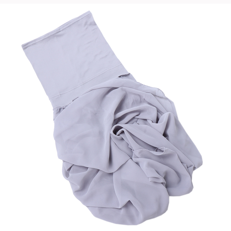 Women's Hats selling chiffon turban hat set monochrome pearl chiffon hat scarf set_voghion.com