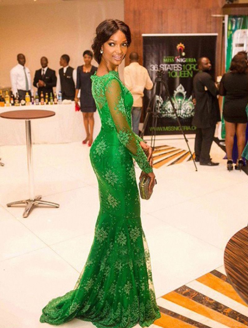 2025 Estate Per Le Donne Nuova Moda Sexy Verde Pizzo Abiti Da Sera O Collo Slim Sirena Cocktail Party Abito Vestaglia Elegante Vestido_voghion.com