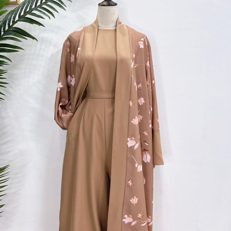 Moda muçulmana Oriente Médio Dubai turco Robe cor sólida macacão LR537_voghion.com