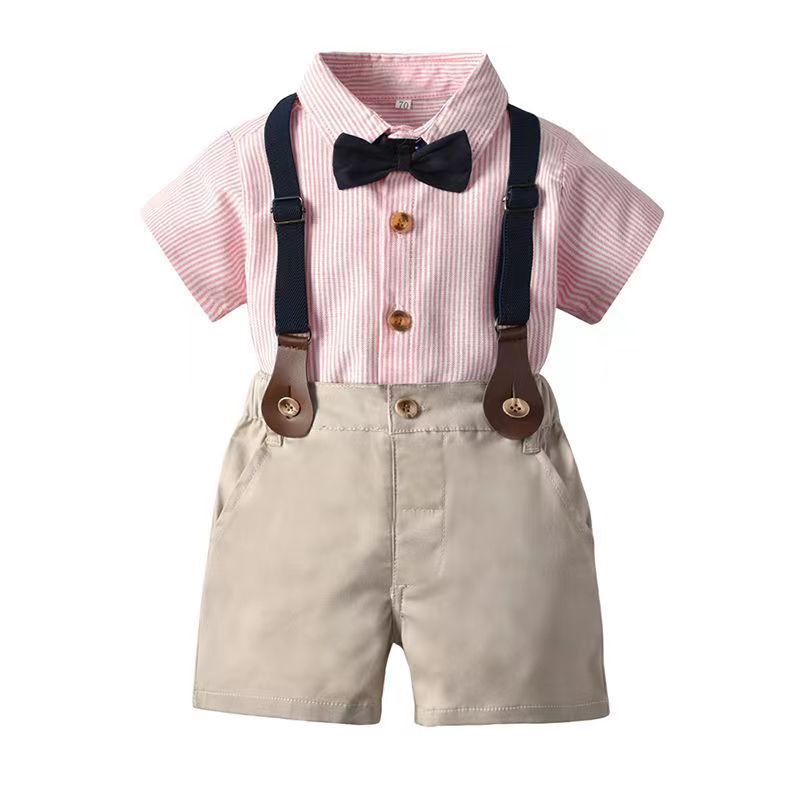 Kinderkleidung Jungen Anzug Sommerhemd Overall, Jungen Performance Kleidung_voghion.com