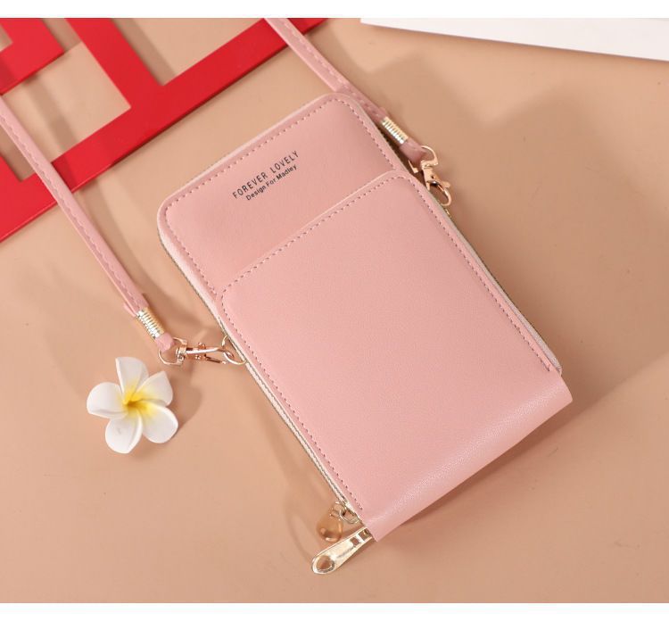 Cell Phone Bag Mobile Phone Bag Female Touch Screen Mini Satchel Bag Double Large Capacity Multi-function Wallet Card Bag_voghion.com