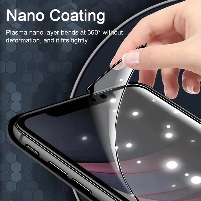 3 protectoare de ecran de confidențialitate din ceramică mată pentru iPhone 14, 11, 13 Pro Max mini filme anti-spion pentru iPhone XS Max_voghion.com