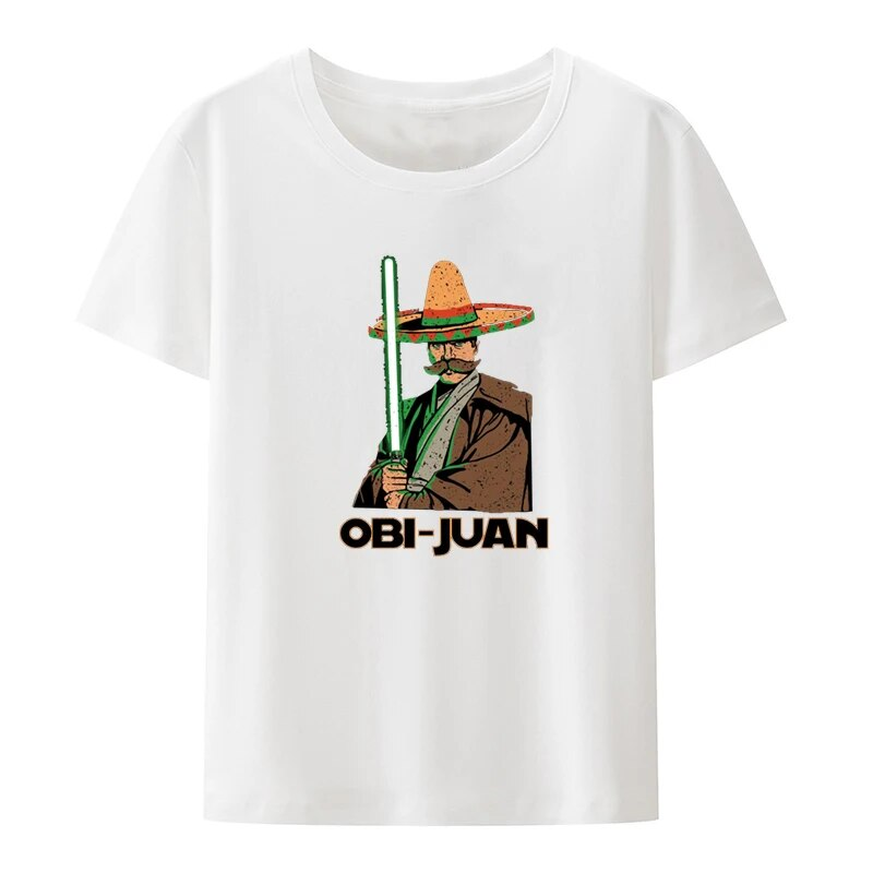 Obi Juan Graphic Printed Funny Tee Anime T-shirt Clothes Men Clothing T-shirts Camisa Cool Humor Pattern Hipster Loose_voghion.com