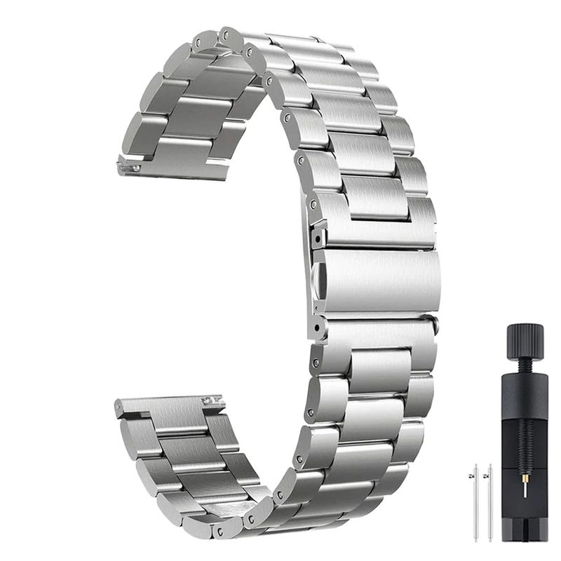 Metallarmband för Samsung Galaxy Watch 7 5 4 40mm 44mm rostfritt stålband för Samsung Watch 6 43mm 47mm företagsarmband Correa_voghion.com