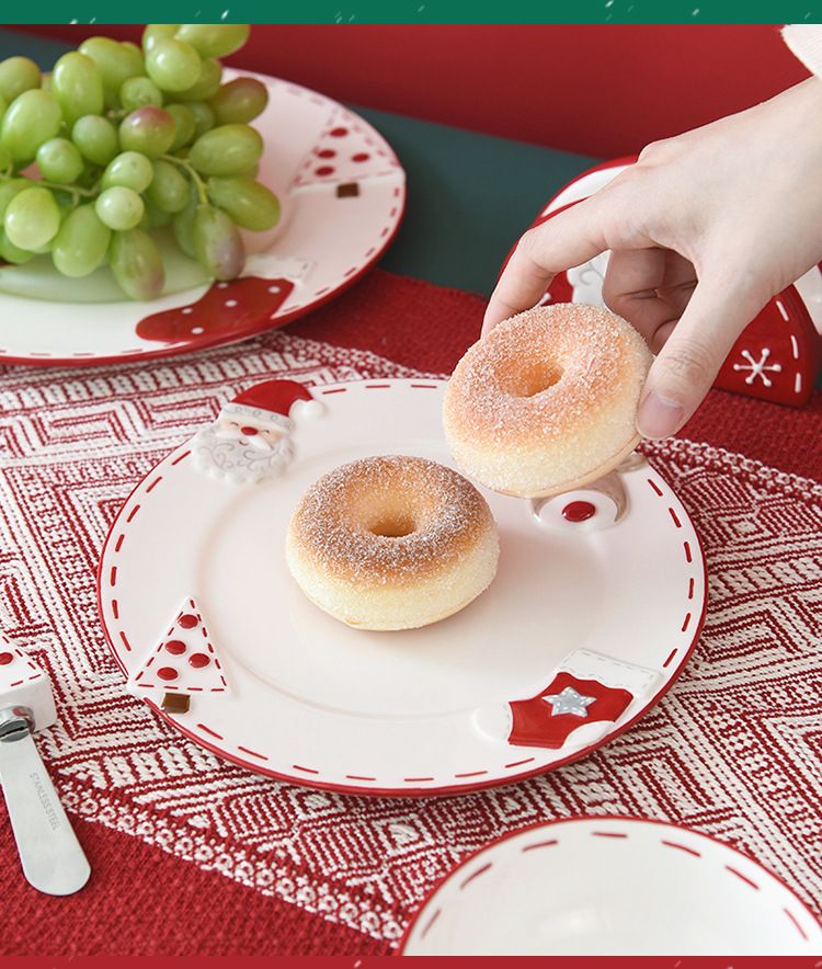 Cross-Border Hot Sale In Stock Factory Direct Wholesale Nordic Christmas Limited Edition Tableware Bowls Plates Cups_voghion.com