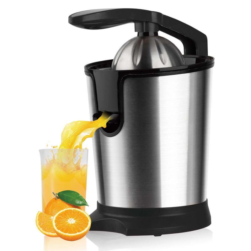 220V EU Electric Fresh Juicer - Fully Automatic Pure Fruit Orange Juice Separator_voghion.com