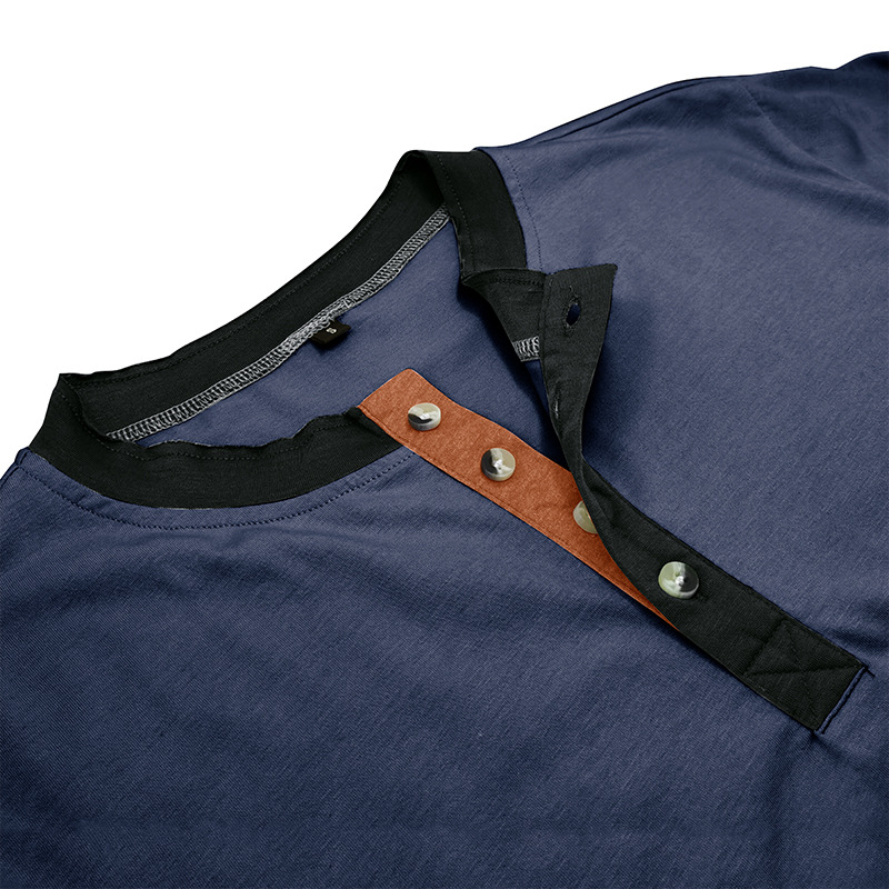 T-shirt à manches courtes 2023 Sports et Fitness Homme Outdoor Henley Shirt Bas Haut_voghion.com