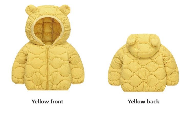 Autumn And Winter New Children's Jacket Lightweight Down Cotton Coat Baby Outerwear Solid Color_voghion.com