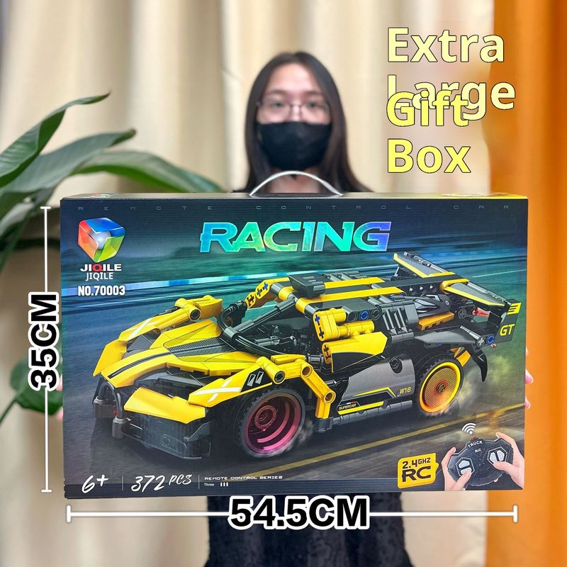 Children's Toy Small Particle Racing Car Warship Educational Building Blocks Mechanism Gift_voghion.com