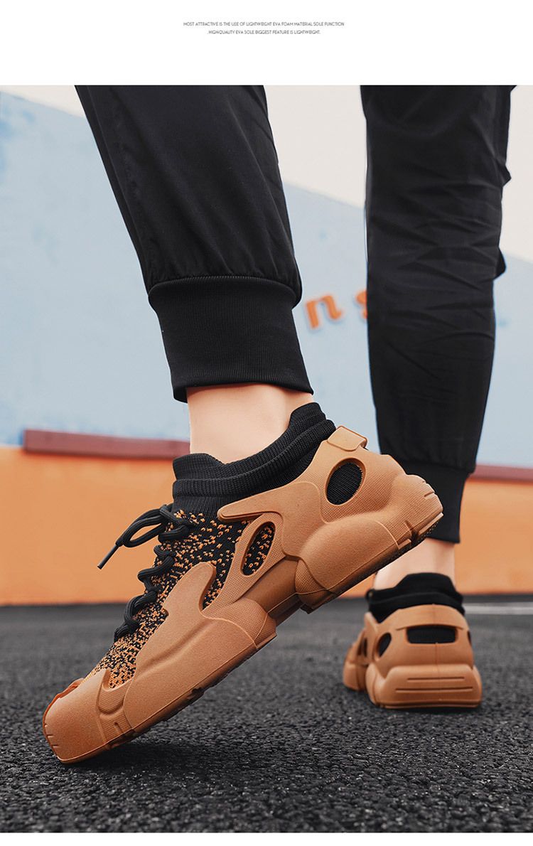 Calcetines de pulpo tejidos voladores para hombre, suela gruesa, versátiles, transpirables, informales, antideslizantes, deportivos de gran venta._voghion.com