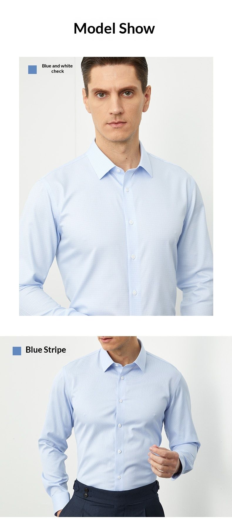 Hue Hue Hue 200-Count Non-Iron High-End Business Professional Formal Long Sleeve For Men Premium White Shirt Pure Cotton_voghion.com