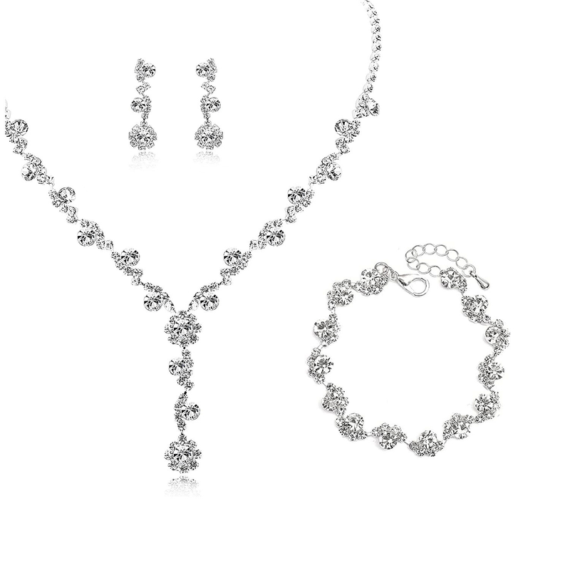 abito da sposa di lusso di alta gamma collana orecchini bracciale temperamento argento, cena, accessori borsa da sera borsa da festa in discoteca_voghion.com