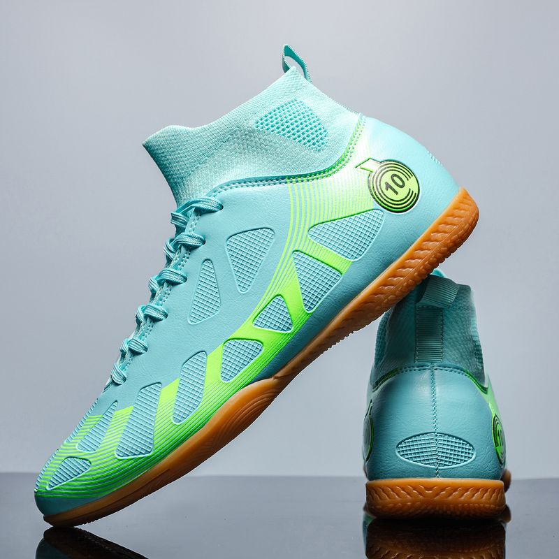 Men's and women's football shoes high top new long and short nail sneakers_voghion.com